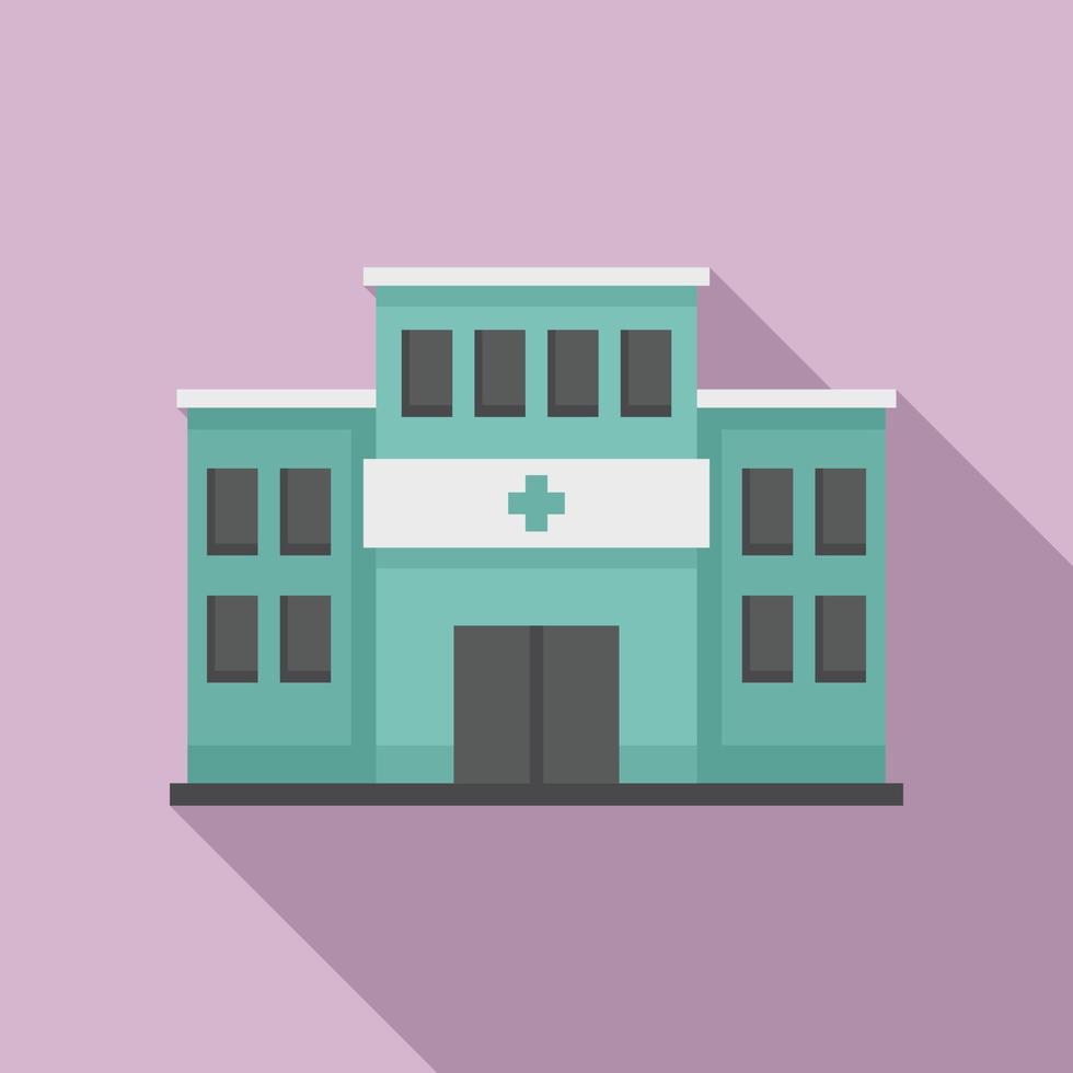 Handicapped hospital icon, flat style vector