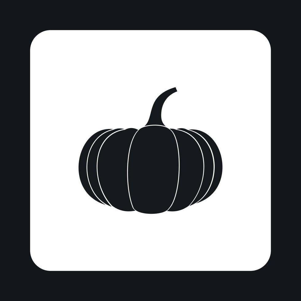 icono de calabaza, estilo simple vector