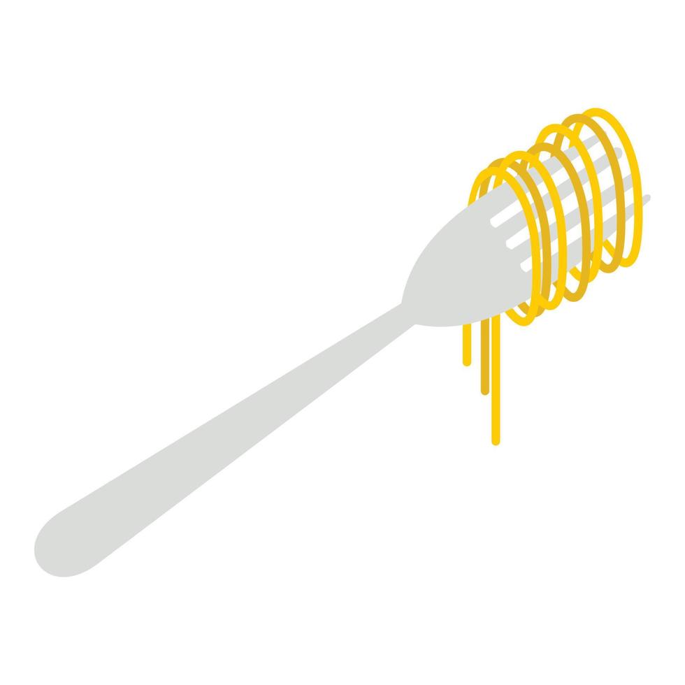 icono de pasta, tipo plano vector