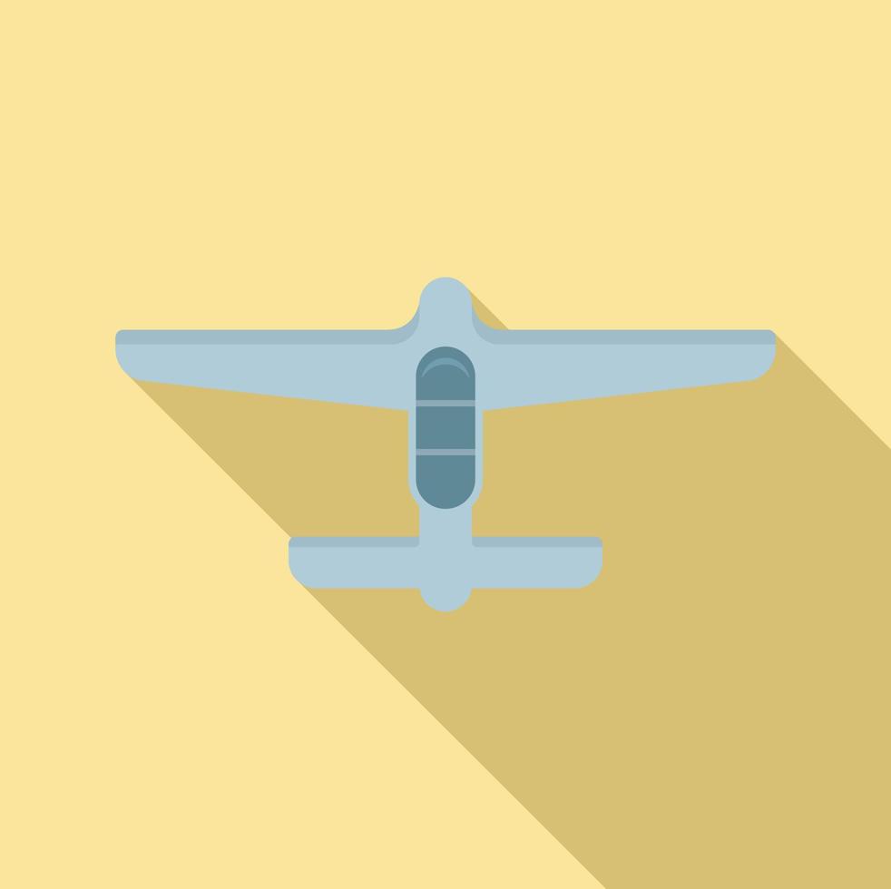 Small plane taxi icon, flat style vector