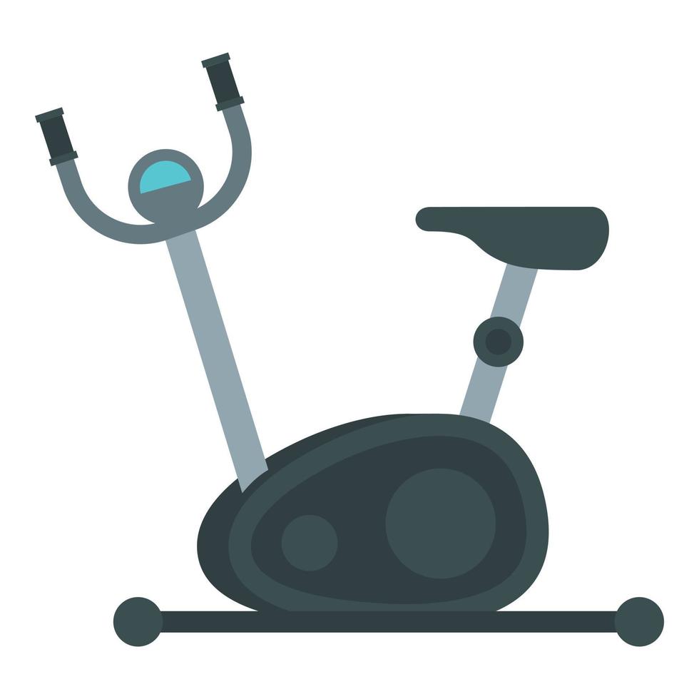 Exercise bike icon, flat style vector