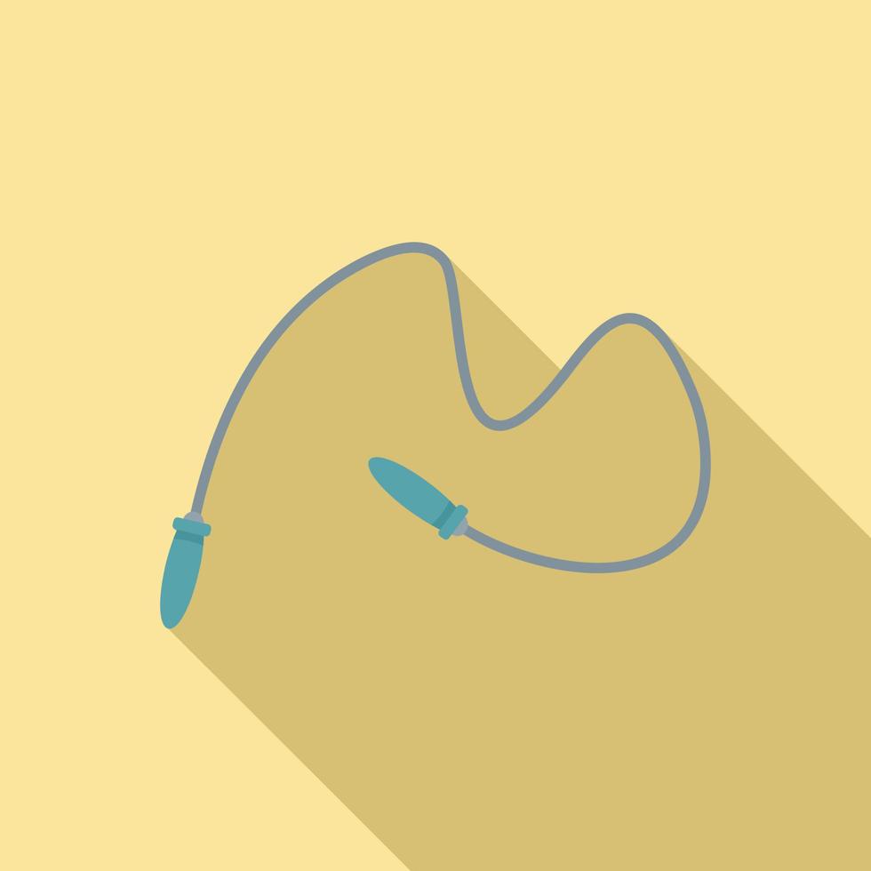 Jump rope icon, flat style vector