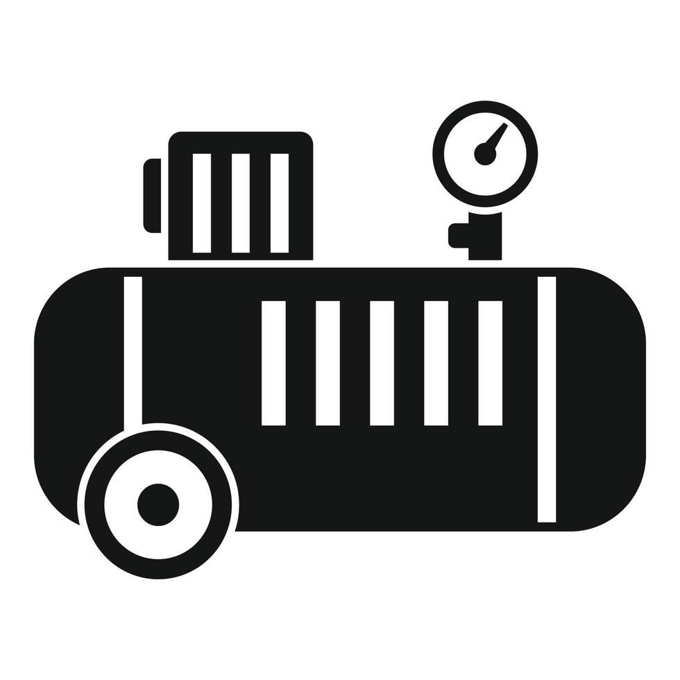 Paint air compressor icon, simple style vector