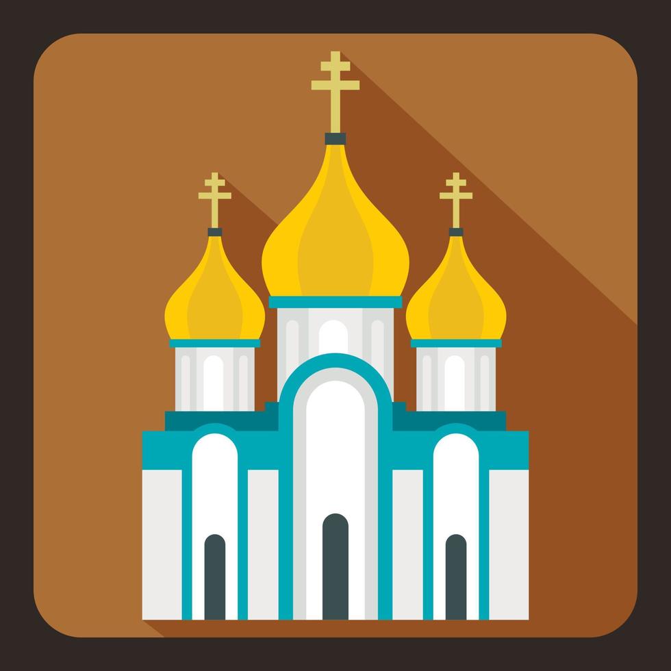Church icon in flat style vector