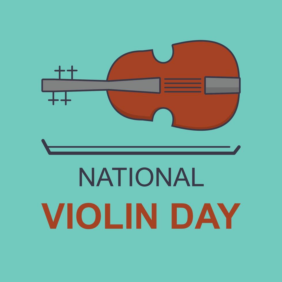 National Violin Day background. vector