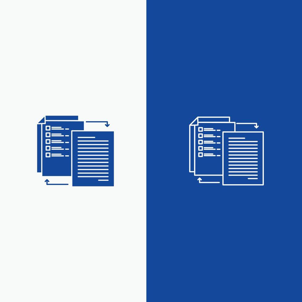 File Share Transfer Wlan Share it Line and Glyph Solid icon Blue banner Line and Glyph Solid icon Blue banner vector