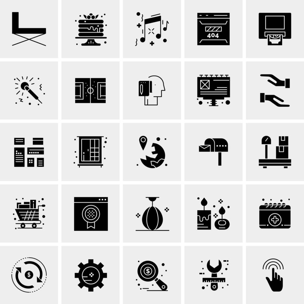 25 Universal Business Icons Vector Creative Icon Illustration to use in web and Mobile Related project