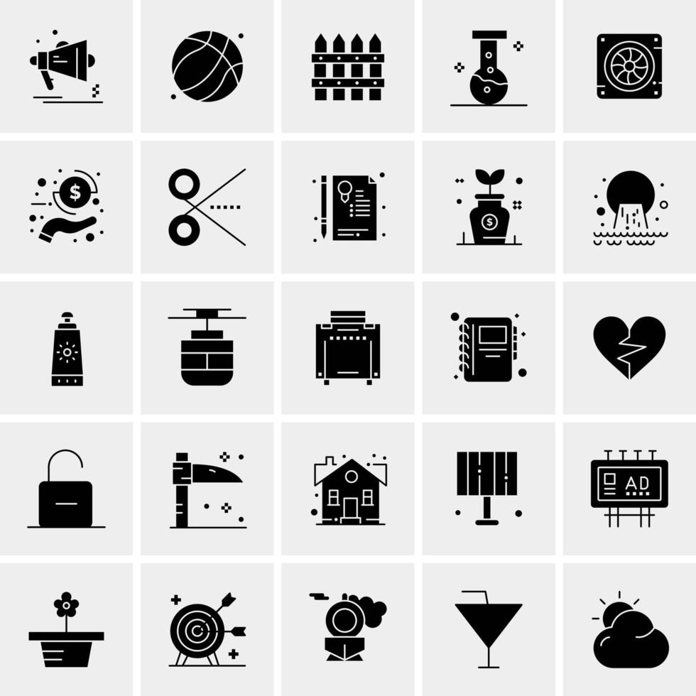 25 Universal Business Icons Vector Creative Icon Illustration to use in web and Mobile Related project