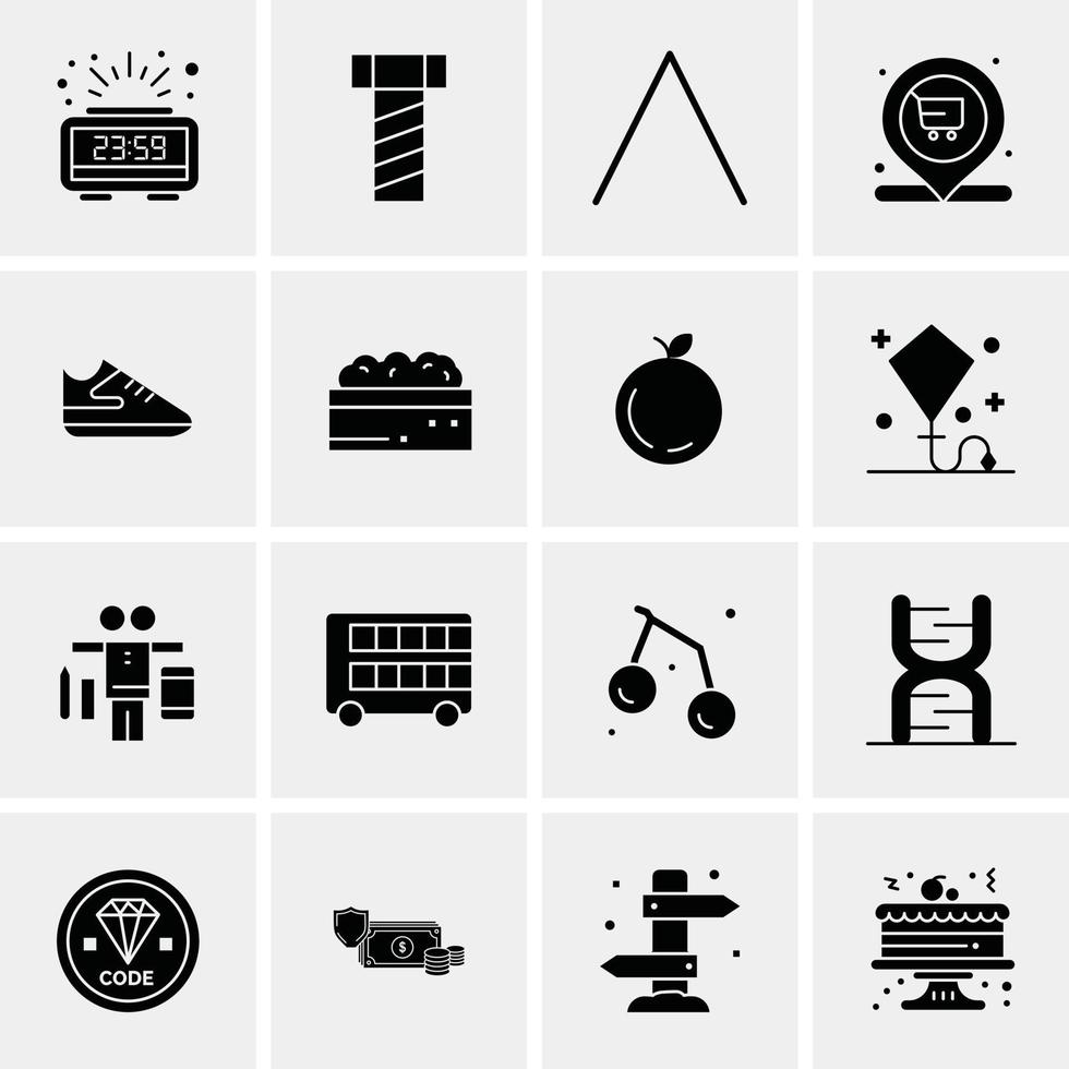 16 Business Universal Icons Vector Creative Icon Illustration to use in web and Mobile Related project