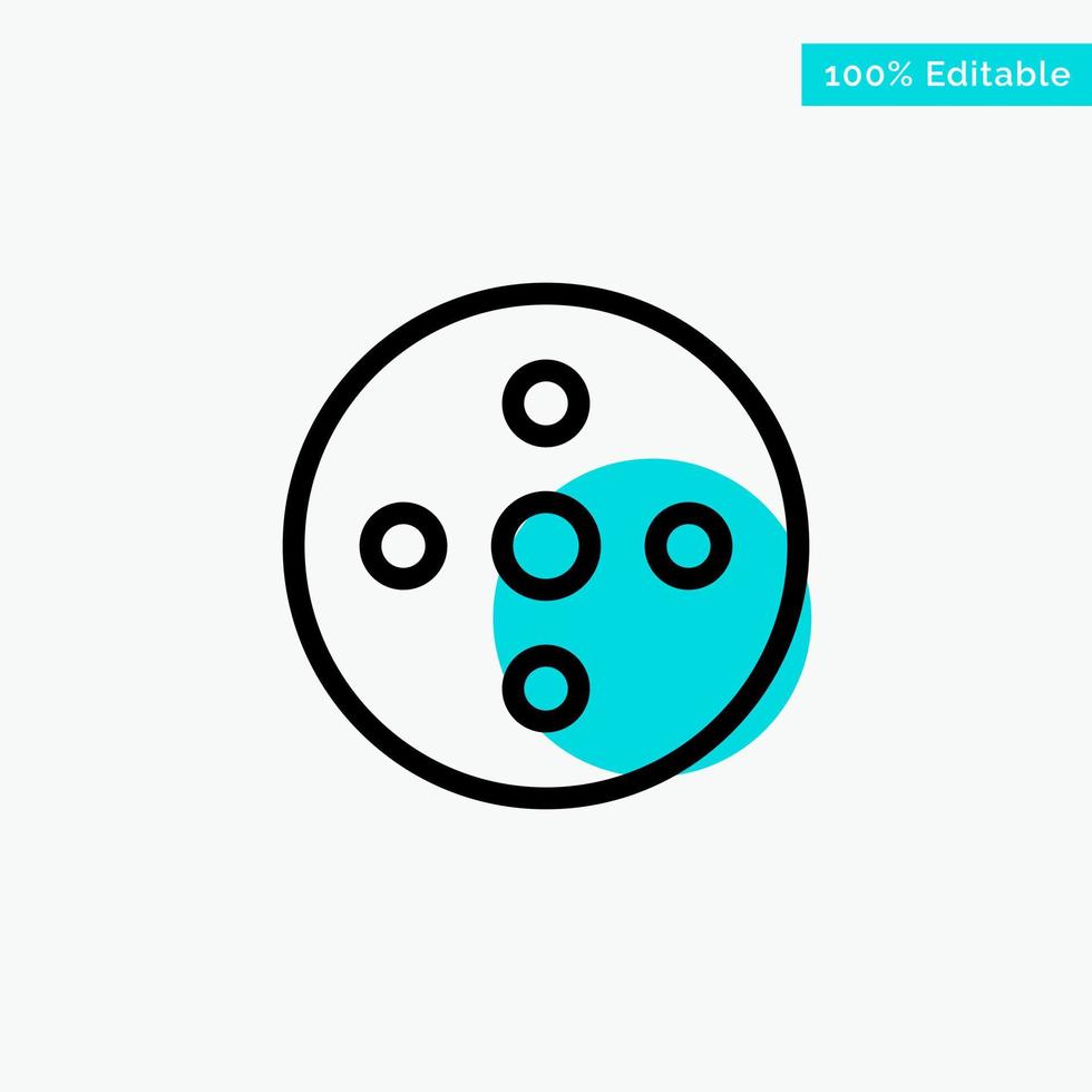 Camera Reel Footage Reel Storage turquoise highlight circle point Vector icon