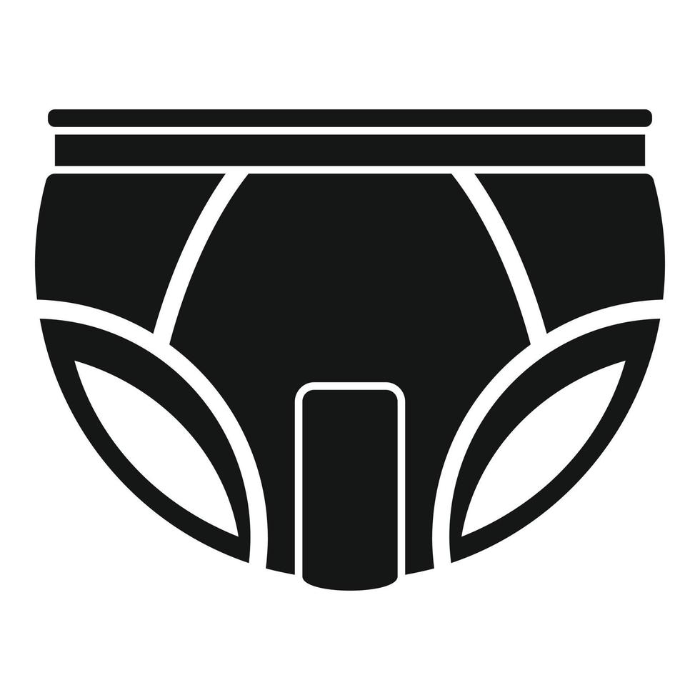 Smell diaper icon, simple style vector