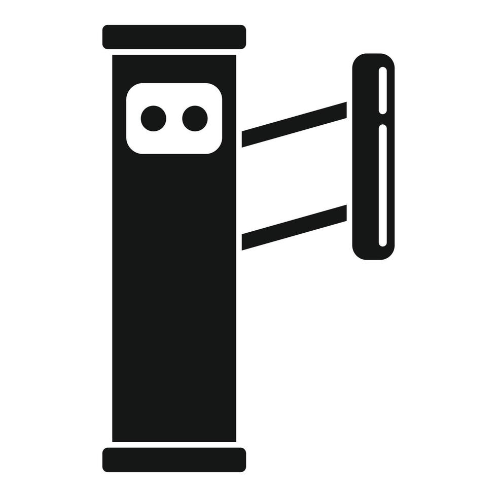 Automatic turnstile icon, simple style vector