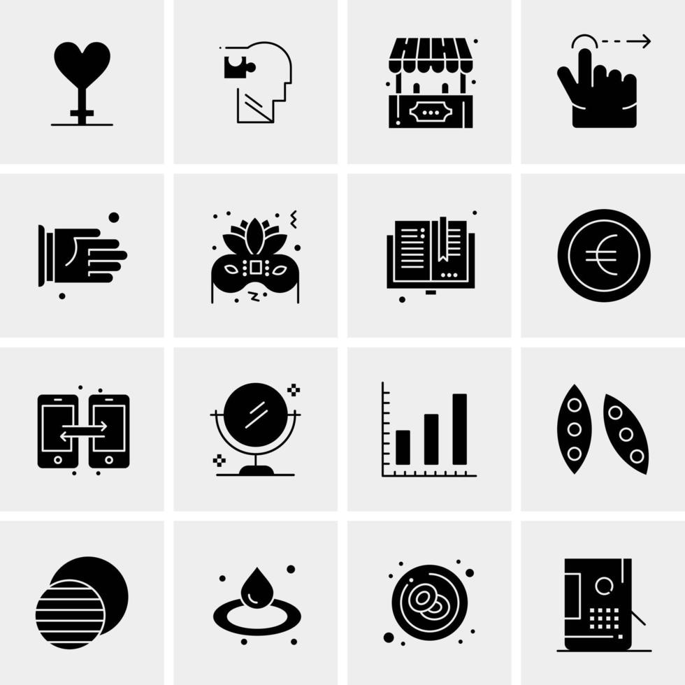 16 Business Universal Icons Vector Creative Icon Illustration to use in web and Mobile Related project