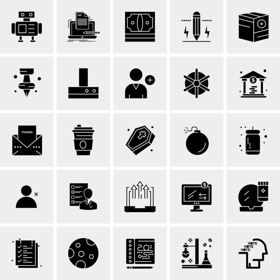 25 Universal Business Icons Vector Creative Icon Illustration to use in web and Mobile Related project