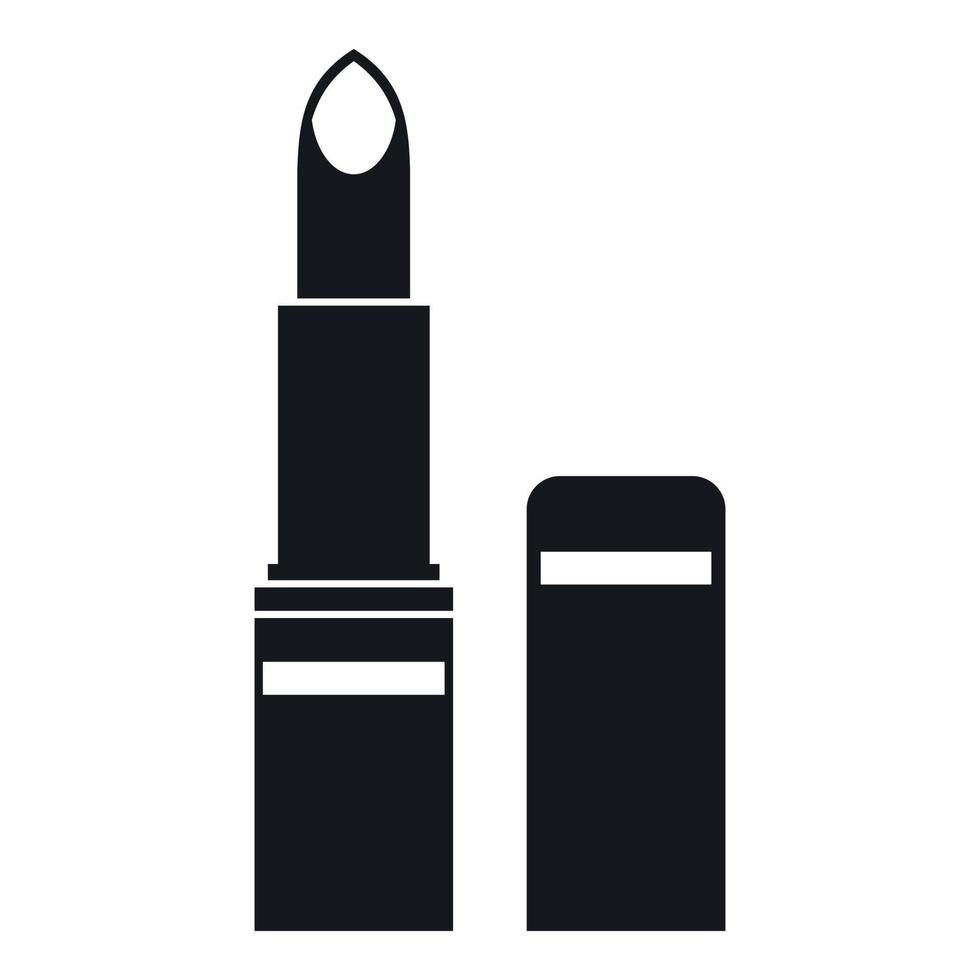 icono de lápiz labial, estilo simple vector