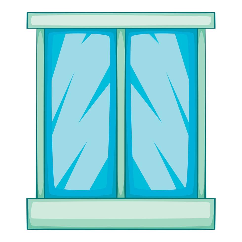 Window icon, cartoon style vector