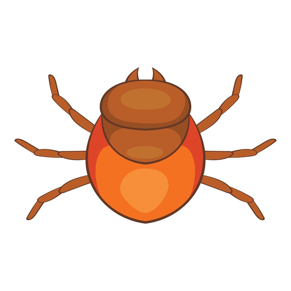 Tick icon, cartoon style vector