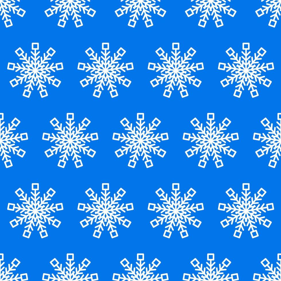 Seamless background with snowflakes. Christmas and New Year decoration elements. Vector illustration.