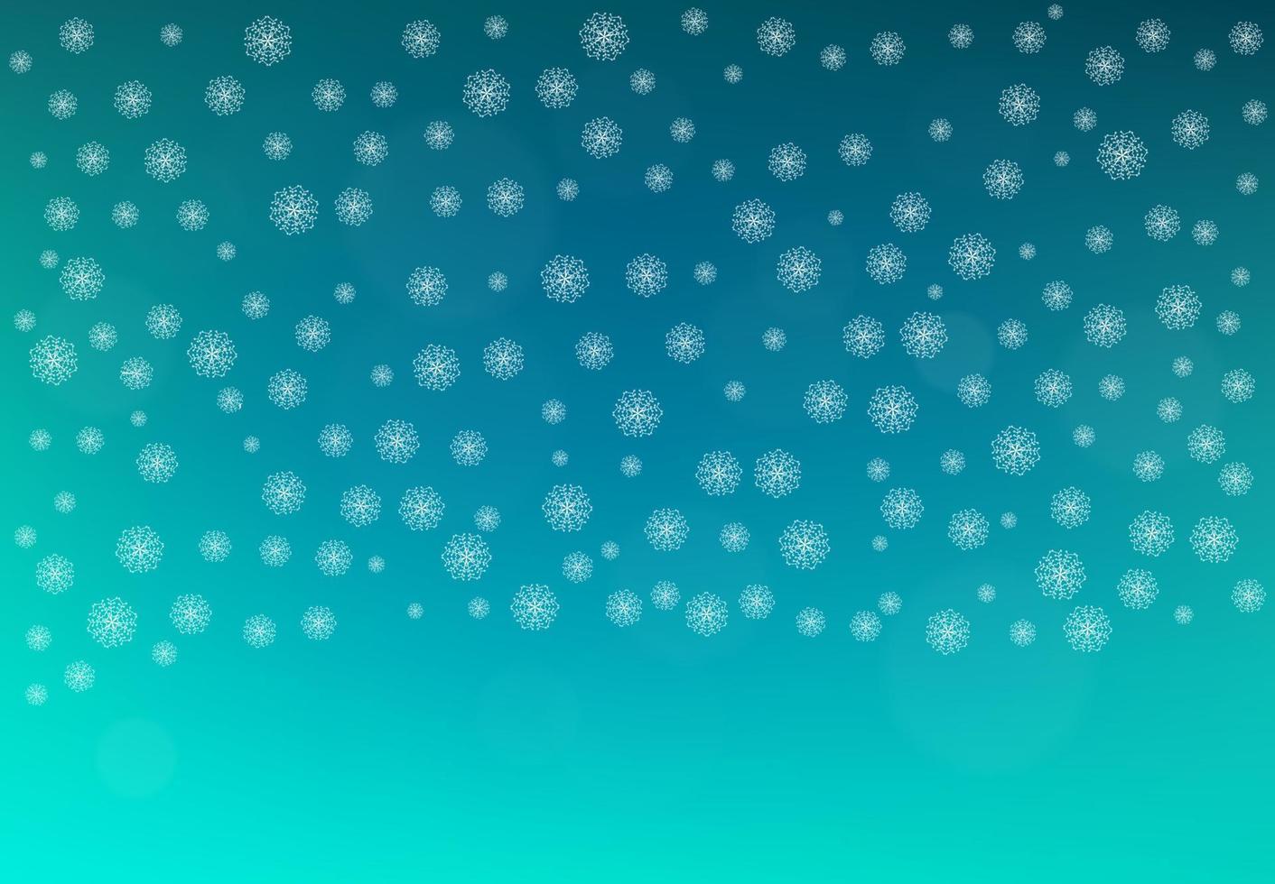 Winter background with falling snow and snowflakes. Merry Christmas and Happy New Year background. Vector illustration.