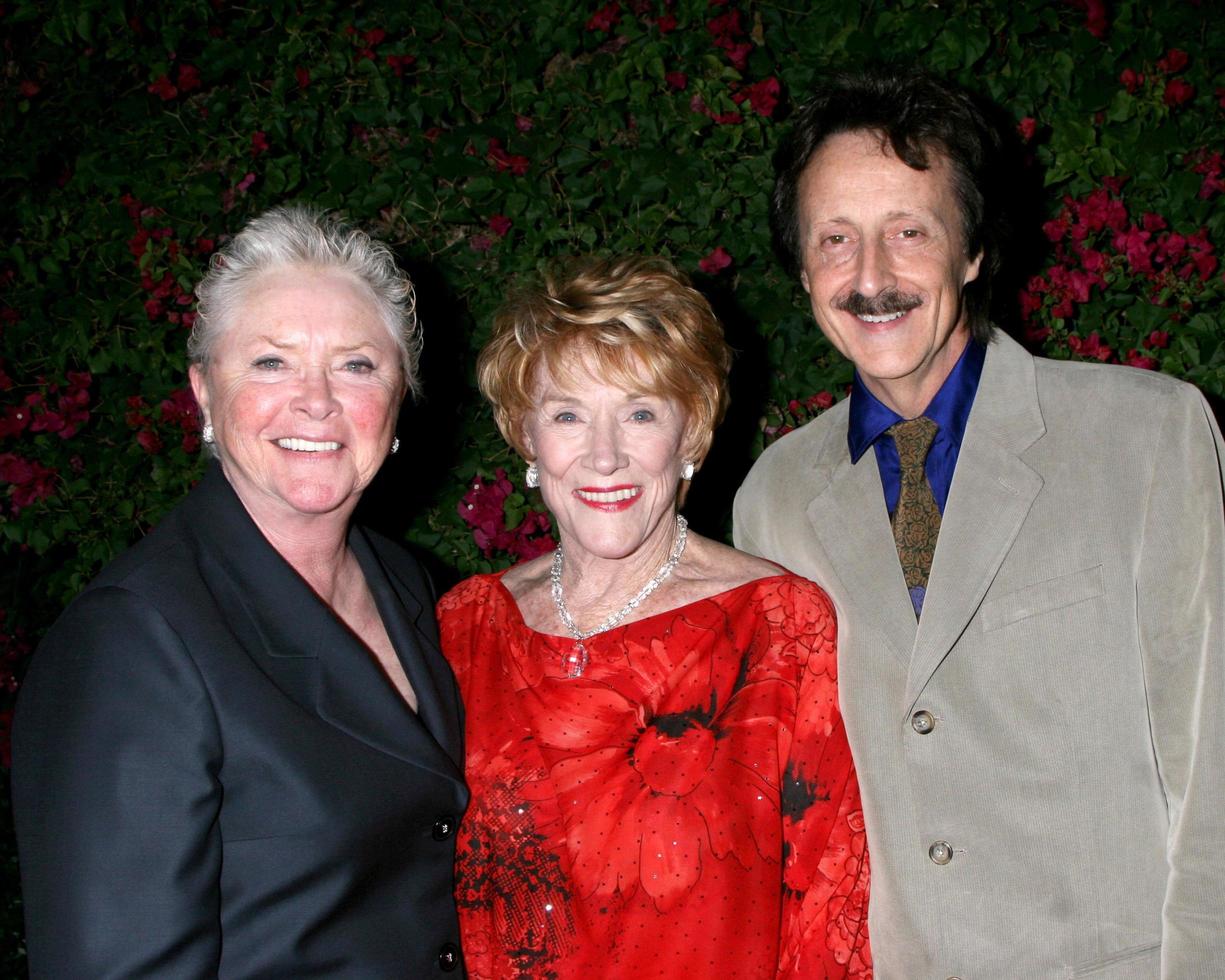 Susan Flannery, Jeanne Cooper, and Michael Logan at a private 80th Birthday party for Jeanne Cooper hosted by Lee Bell at her home in Beverly Hills, CA on October 23, 2008 photo