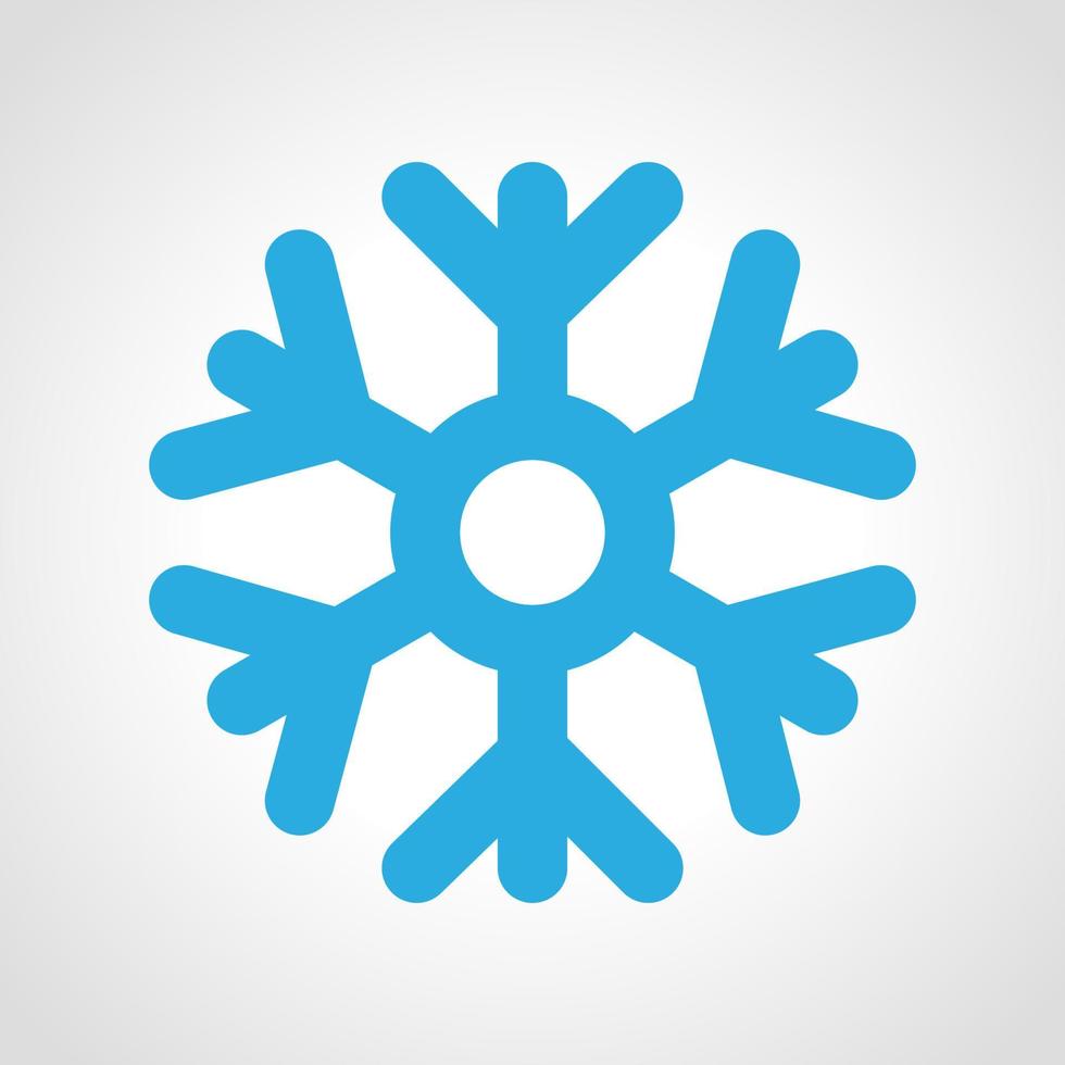 Snowflake weather Icon. Multicolored weather icon on white background. Vector illustration.