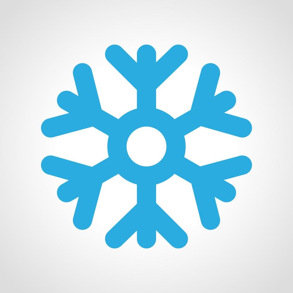 Snowflake weather Icon. Multicolored weather icon on white background. Vector illustration.