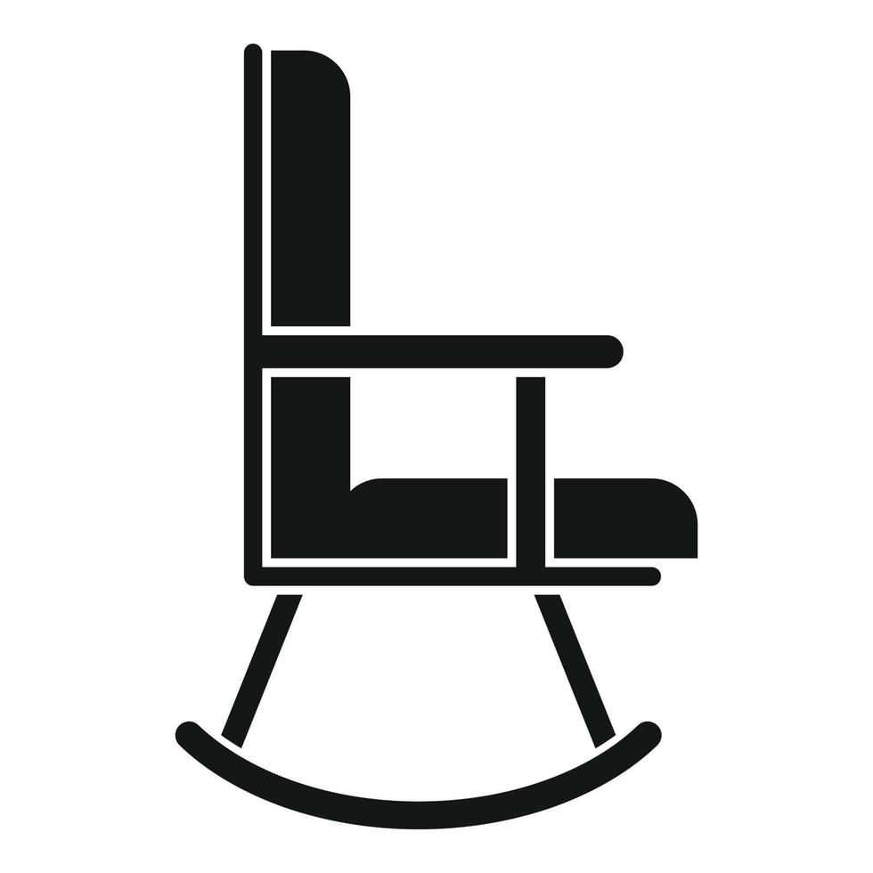 Nursing chair icon, simple style vector