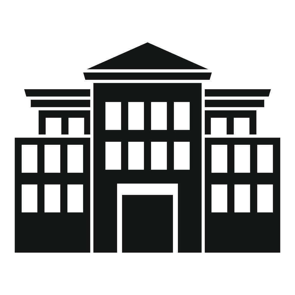 History parliament icon, simple style vector