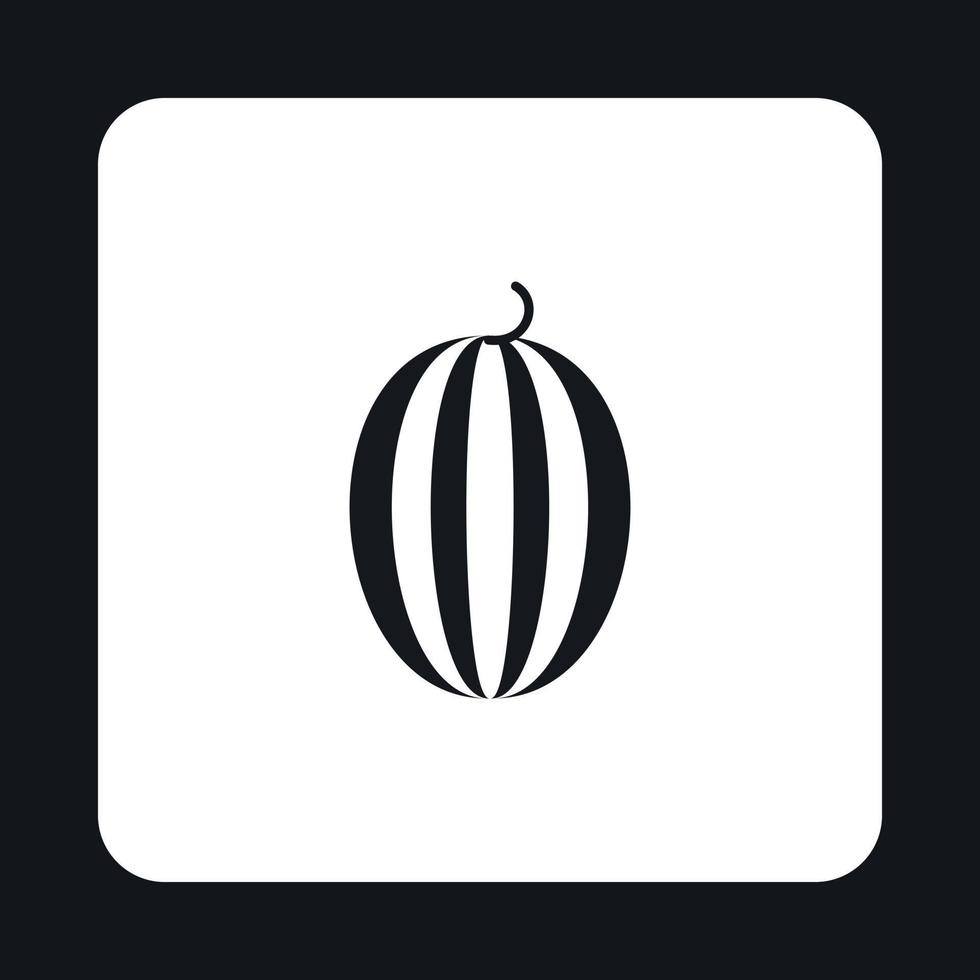 Watermelon icon, simple style vector