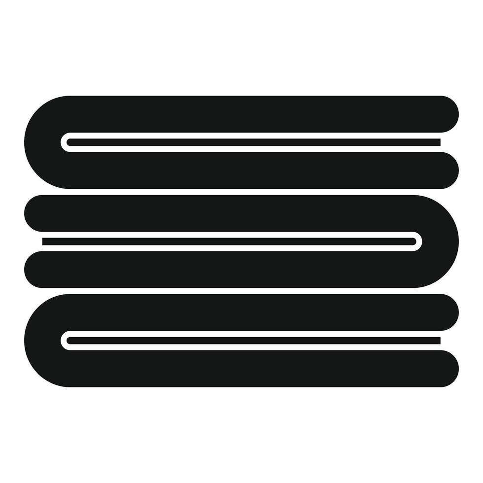 Clean clothes stack icon, simple style vector