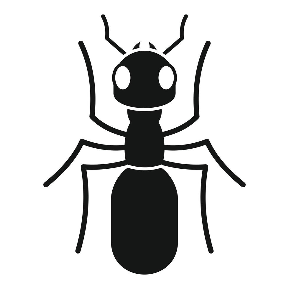 icono de hormiga insecto, estilo simple vector