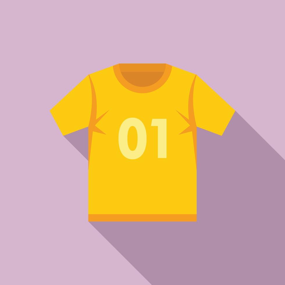 Hurling shirt icon, flat style vector