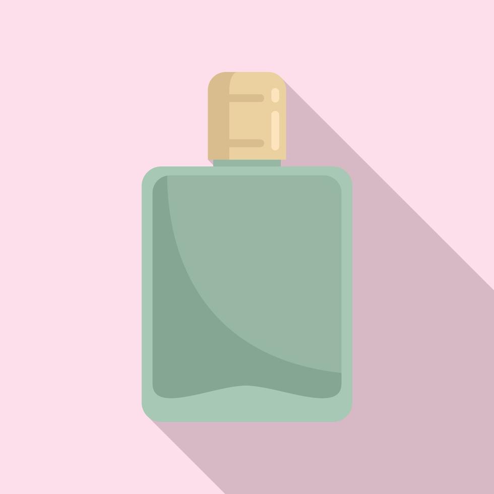 Alcohol bottle icon, flat style vector