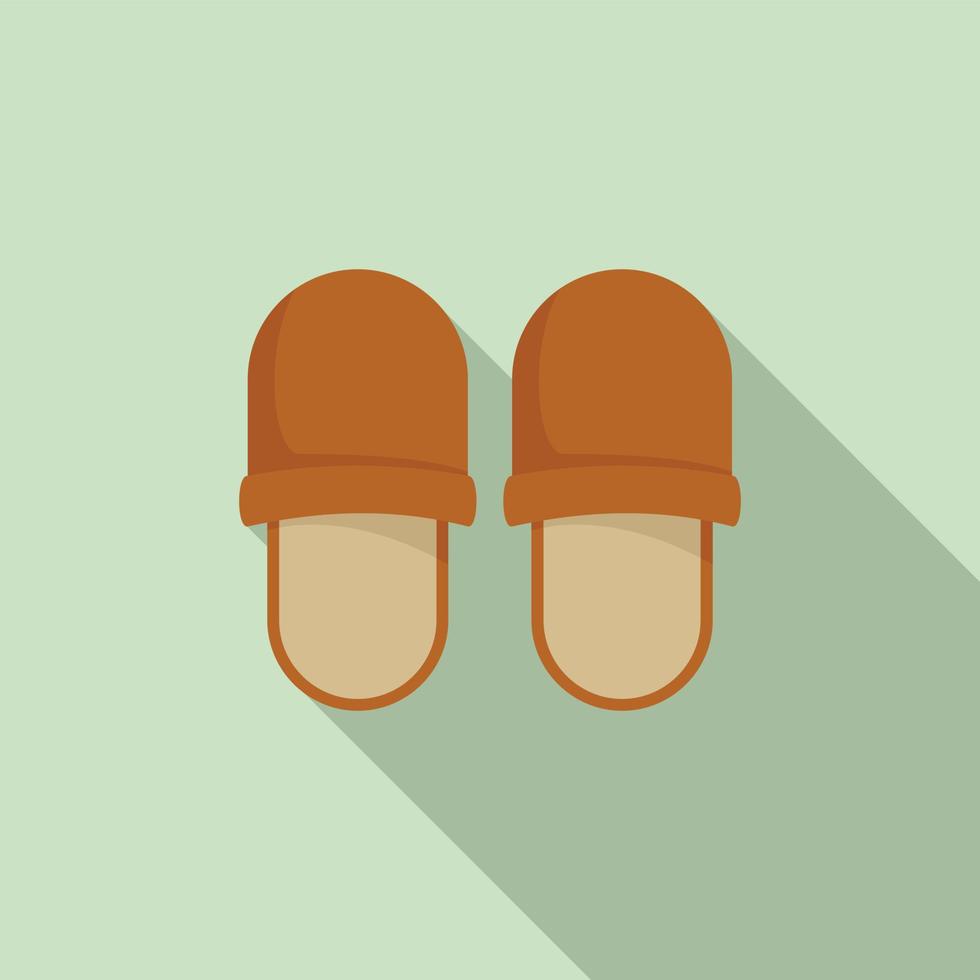 Nursing slippers icon, flat style vector