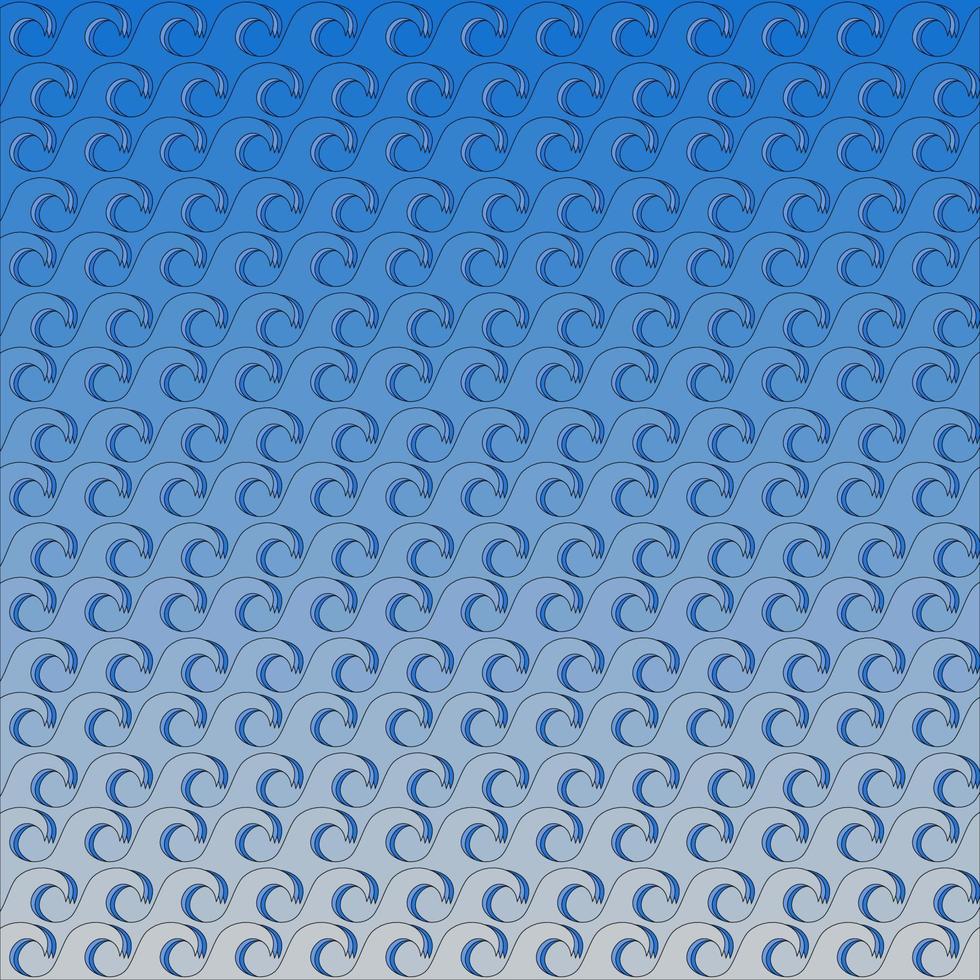 Waves pattern. Abstract blue wave background. Ocean water texture. vector