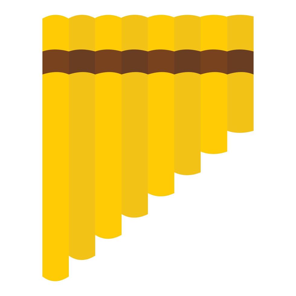 Xylophone icon, flat style vector