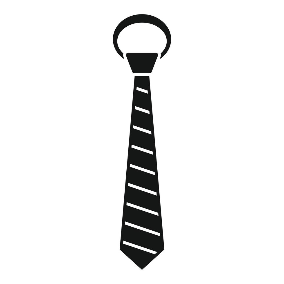 Dry cleaning tie icon, simple style vector