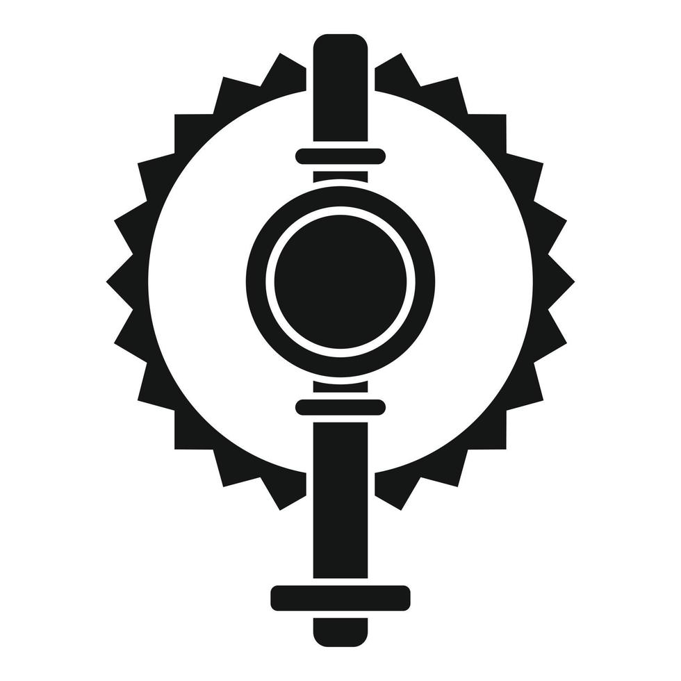 Top view animal trap icon, simple style vector