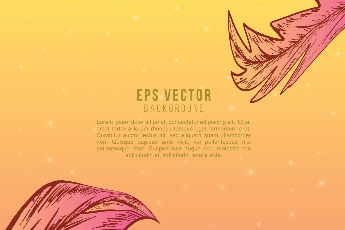Autumn Orange Shape Background Abstract EPS Vector