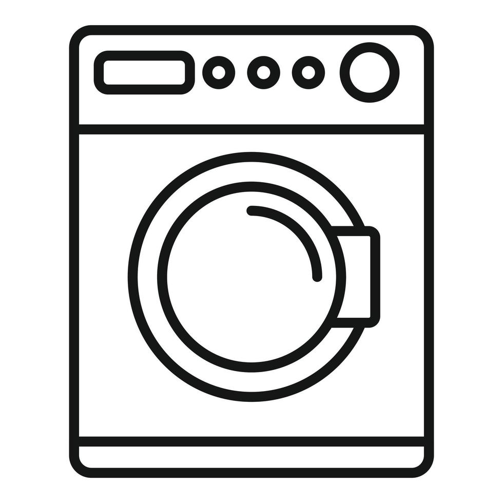 Softener washing machine icon, outline style vector