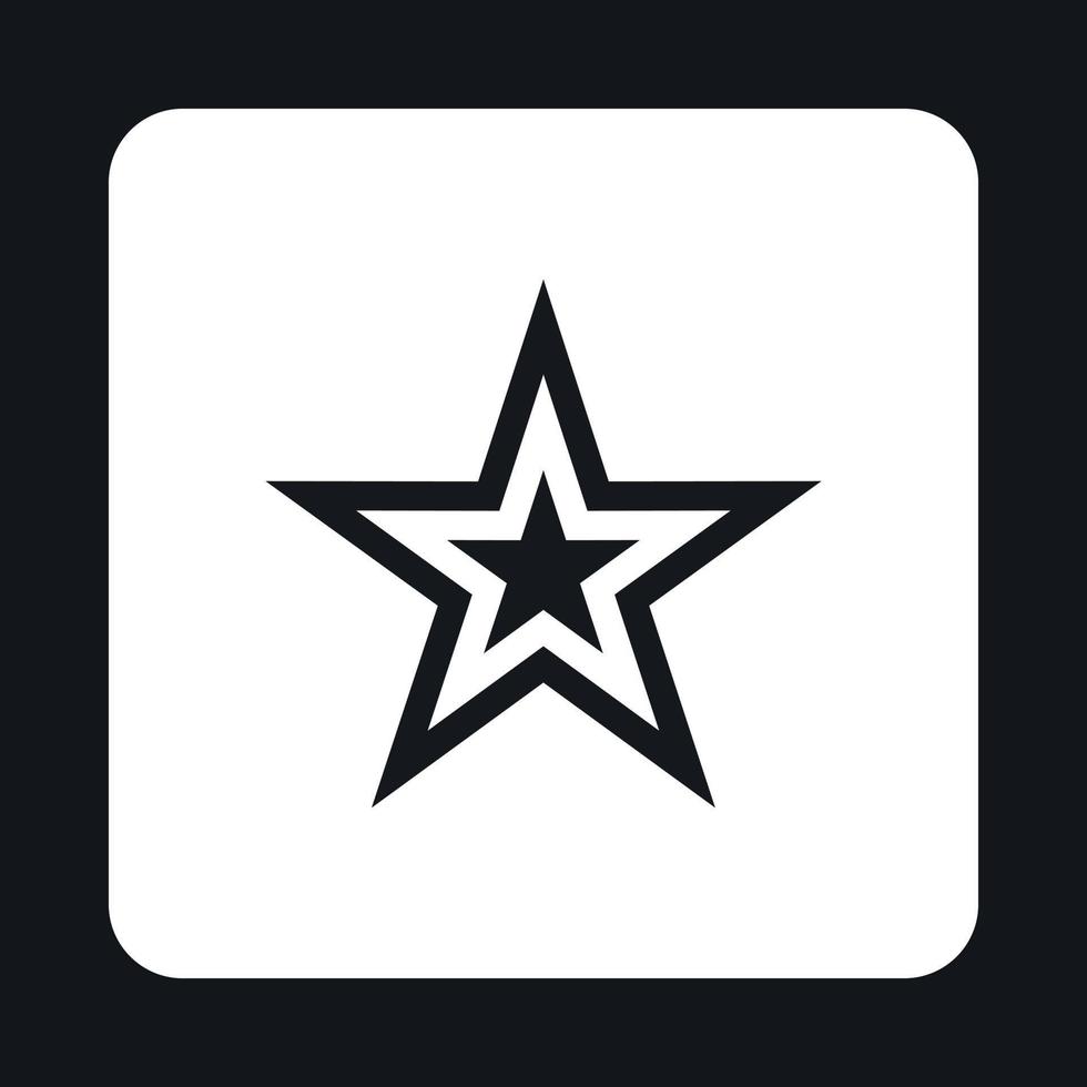 Celestial figure star icon, simple style vector