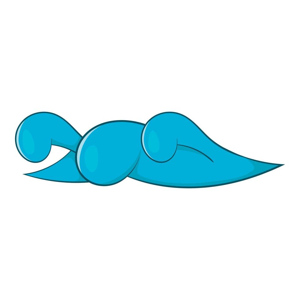 Big waves icon, cartoon style vector