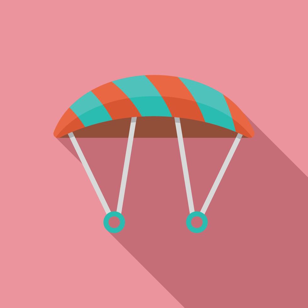 Parachute icon, flat style vector