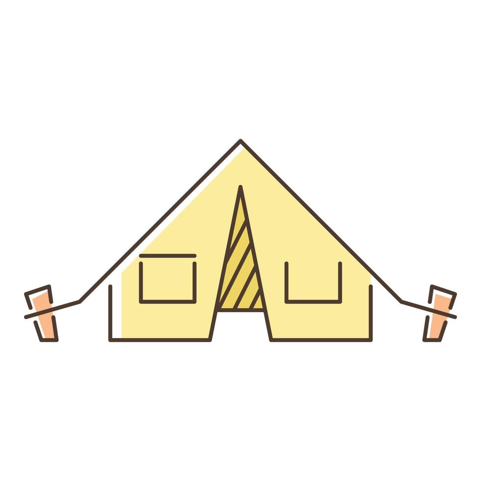 Tent icon, flate style vector