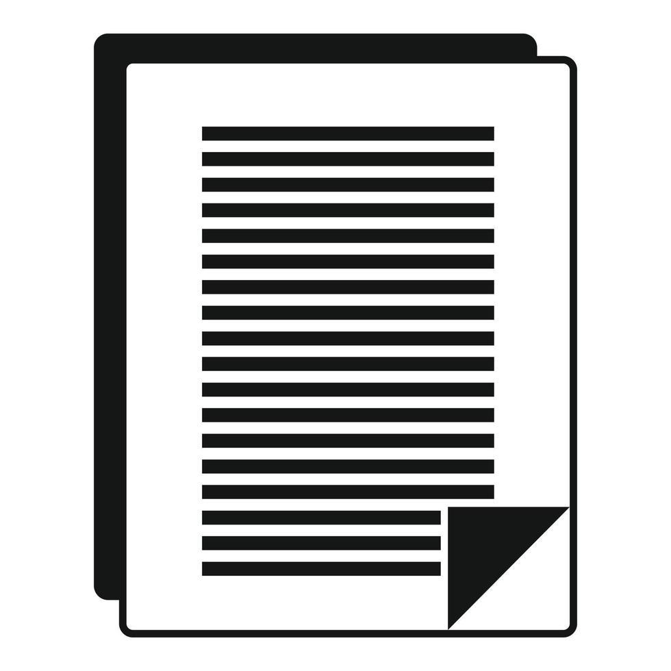 Business documents icon, simple style vector