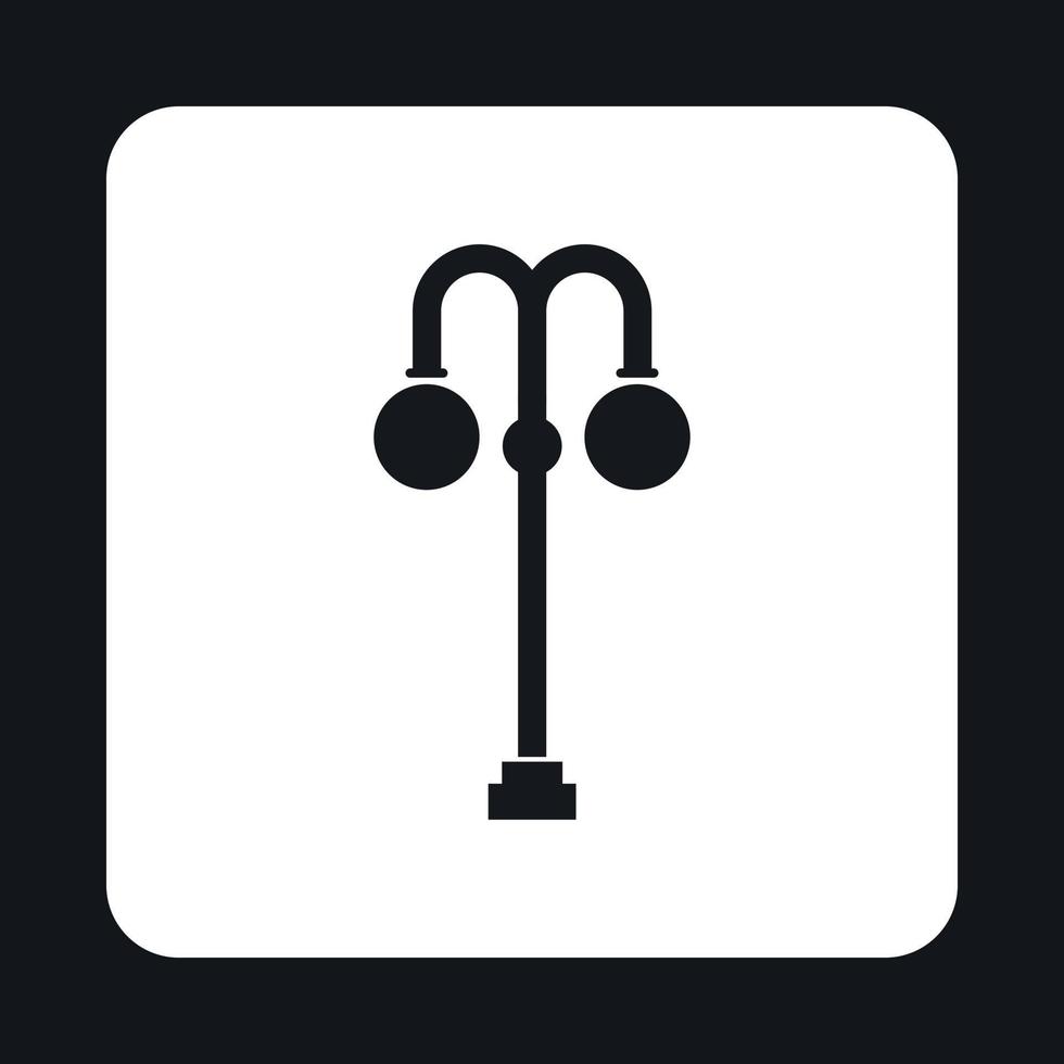 Light pole icon, simple style vector