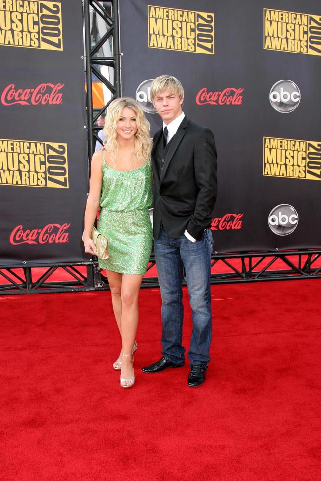 Julianne Hough and Brother Derek Hough American Music Awards 2007 Nokia Theater Los Angeles, CA November 18, 2007 2007 photo