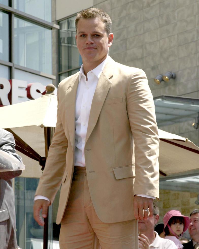 Matt Damon Matt Damon receives Star on the Hollywood Walk of Fame Los Angeles, CA July 25, 2007 2007 photo