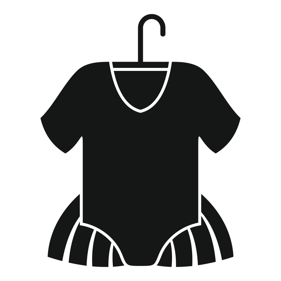 Ballet kid dress icon simple vector. Ballerine dance girl vector