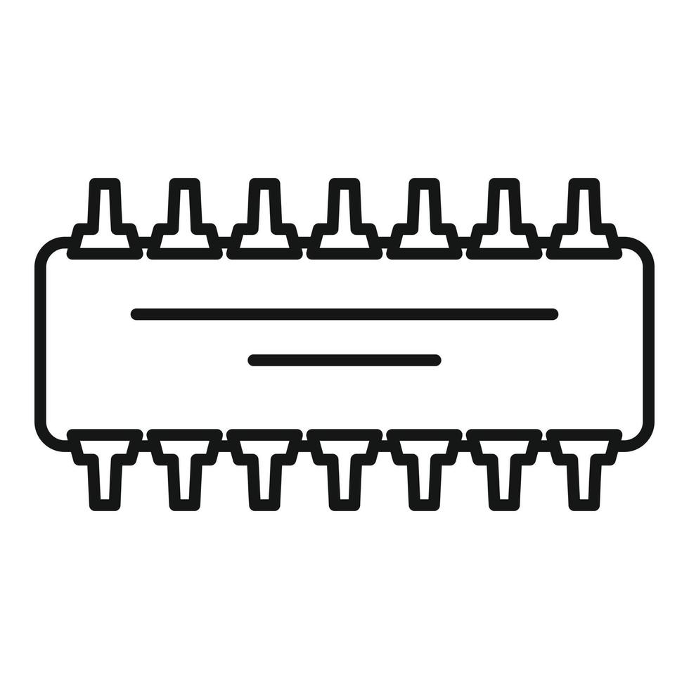 Radio amplifier icon, outline style vector